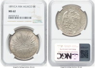 Republic 8 Reales 1891 Ca-MM MS62 NGC, Chihuahua mint, KM377.2, DP-Ca74. HID09801242017 © 2024 Heritage Auctions | All Rights Reserved