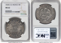 Republic 8 Reales 1860 C-CE MS62 NGC, Culiacan mint, KM377.3, DP-Cn15. HID09801242017 © 2024 Heritage Auctions | All Rights Reserved