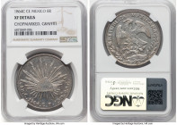 Republic 8 Reales 1864 C-CE XF Details (Chopmarked, Graffiti) NGC, Culiacan mint, KM377.3, DP-Cn21. HID09801242017 © 2024 Heritage Auctions | All Righ...