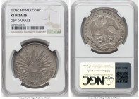Republic 8 Reales 1873 C-MP XF Details (Obverse Damage) NGC, Culiacan mint, KM377.3, DP-Cn28. HID09801242017 © 2024 Heritage Auctions | All Rights Res...