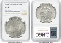 Republic 8 Reales 1888 Cn-AM MS61 NGC, Culiacan mint, KM377.3, DP-Cn50. HID09801242017 © 2024 Heritage Auctions | All Rights Reserved