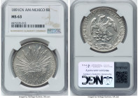 Republic 8 Reales 1891 Cn-AM MS63 NGC, Culiacan mint, KM377.3, DP-Cn53. HID09801242017 © 2024 Heritage Auctions | All Rights Reserved