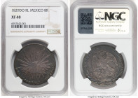 Republic 8 Reales 1829 Do-RL XF40 NGC, Durango mint, KM377.4, DP-Do06. The "9" in the date of this piece has a clear, extended "foot". An interesting ...