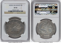 Republic 8 Reales 1830 Do-RM XF45 NGC, Durango mint, KM377.4, DP-Do07. A covetable earlier date from the Durango mint, imbued with gentle touches of w...