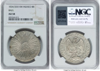 Republic 8 Reales 1834/3 Do-RM/L AU58 NGC, Durango mint, KM377.4, DP-Do11. HID09801242017 © 2024 Heritage Auctions | All Rights Reserved