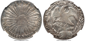 Republic 8 Reales 1842/31 Do-RM MS61 NGC, Durango mint, KM377.4, DP-Do19. RM/L variety. Of characteristically crude production, this Durango date is r...