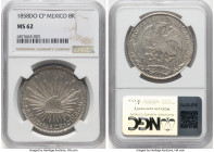 Republic 8 Reales 1858 Do-CP MS62 NGC, Durango mint, KM377.4, DP-Do38. HID09801242017 © 2024 Heritage Auctions | All Rights Reserved