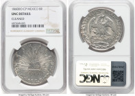 Republic 8 Reales 1860 Do-CP UNC Details (Cleaned) NGC, Durango mint, KM377.4, DP-Do40. HID09801242017 © 2024 Heritage Auctions | All Rights Reserved