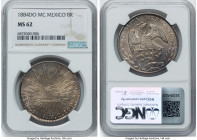 Republic 8 Reales 1884 Do-MC MS62 NGC, Durango mint, KM377.4, DP-Do72. HID09801242017 © 2024 Heritage Auctions | All Rights Reserved