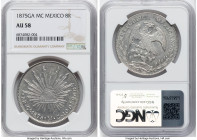 Republic 8 Reales 1875 Ga-MC AU58 NGC, Guadalajara mint, KM377.6, DP-Ga55. A near-Mint example with flashy silver surfaces. HID09801242017 © 2024 Heri...