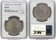 Republic 8 Reales 1874 Zs-JA/YA AU58 NGC, Zacatecas mint, KM377.13, DP-Zs58. HID09801242017 © 2024 Heritage Auctions | All Rights Reserved