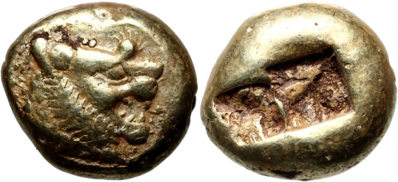 Greece, Lydia, Alyattes to Kroisos, 610-546 BC, EL Trite -1/3 Stater, Sardeis, l...