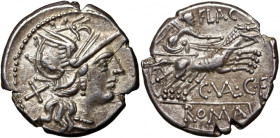Roman Republic, C. Valerius Flaccus 140 BC, Denar, Rome