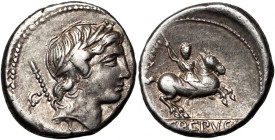 Roman Republic, Pub. Crepusius 82 BC, Denar, Rome