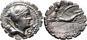 Roman Republic, Ti. Claudius Ti. Nero 79 BC, Denar Serratus, Rome