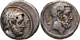 Roman Republic, M. Junius Brutus 54 BC, Denar, Rome