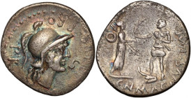Roman Republic, Cnaeus Pompey Jr. 48-45 BC, Denar, Corduba