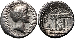 Roman Empire, Octavian 44-27 BC, Denar, military mint