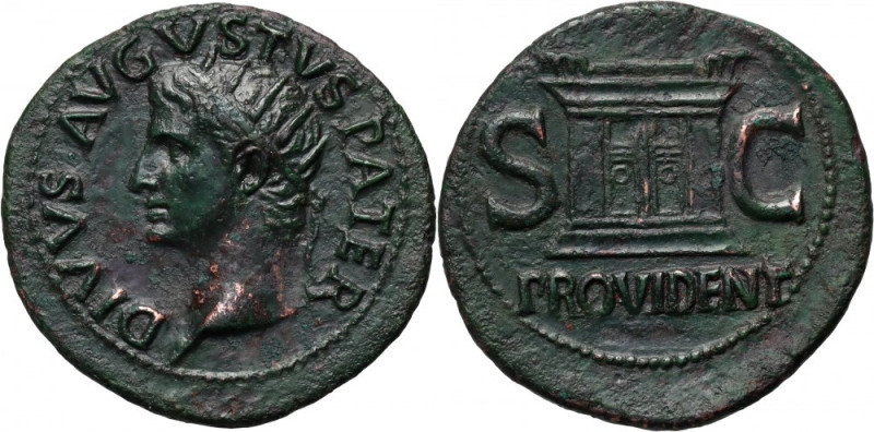 Roman Empire, Augustus 27 BC - 14 AC, Dupondius struck under Tiberius 14-37, Rom...