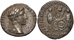 Roman Empire, Augustus 27 BC-14 AD, Denar, Lugdunum