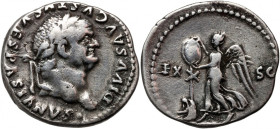 Roman Empire, Vespasian 69-79, posthumous issue under Titus, Denar, Rome R