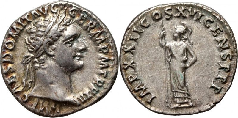 Roman Empire, Domitian 81-96, Denar, Rome Weight 3,45 g, 18 mm. Waga 3,45 g, 18 ...