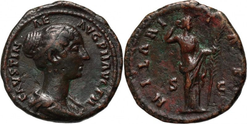 Roman Empire, Faustina II 161-175 (wife of Marcus Aurelius), As, Rome Weight 9,9...