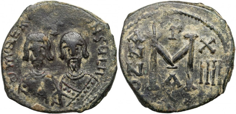 Byzantine Empire, Revolt of the Heraclii 608-610, Follis, Alexandretta, Rare Wei...