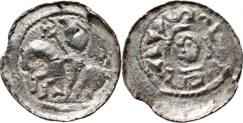 Bolesław II Śmiały 1058-1080, denar, Kraków, Książę na koniu Waga 0,83 g. Refere...