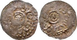 Bolesław III Krzywousty 1107-1138, denar, Wrocław, głowa św. Jana R8