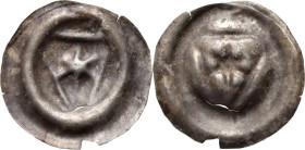 Pomorze wschodnie, Sambor II 1217-1278, brakteat, gwiazda na tarczy