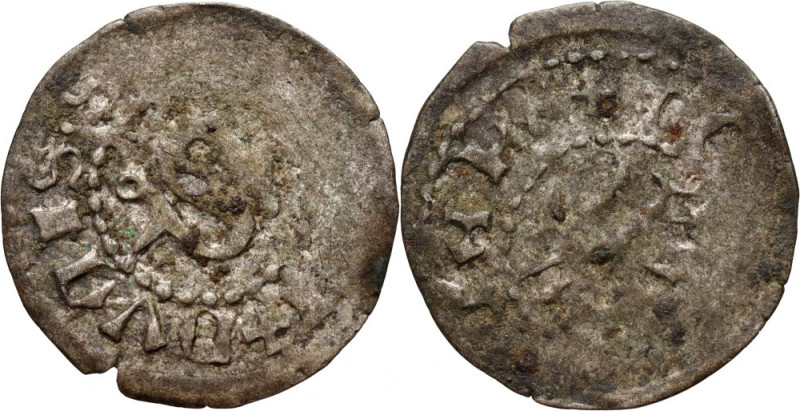 Siemowit IV 1374-1425/6, trzeciak, Płock? Waga 0,58 g. Reference: Kopicki 226 (R...