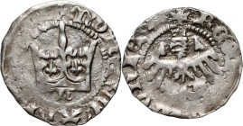 Władysław Jagiełło 1386-1434, półgrosz, Kraków, sygnatura N
