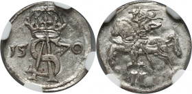 Zygmunt II August, dwudenar 1570, Wilno