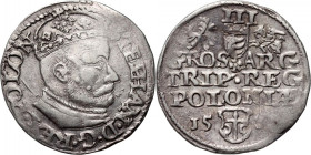 Stefan Batory, trojak 1581, Olkusz R2
