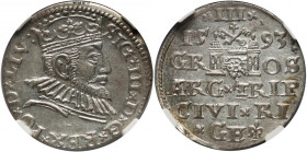 Zygmunt III Waza, trojak 1593, Ryga