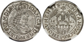 Jan II Kazimierz, ort 1662 HD-L, Toruń MAX - jedyny!
