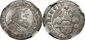Jan II Kazimierz, ort 1663 HD-L, Toruń MAX