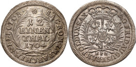 August II Mocny, 1/12 talara 1704 EPH, Lipsk