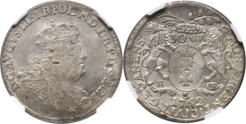August III, 30 groszy (złotówka) 1762 REOE, Gdańsk