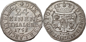 August III, 1/24 talara (grosz) 1751 FWôF, Drezno
