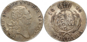 Księstwo Warszawskie, Fryderyk August I, 1/3 talara 1812 IB, Warszawa