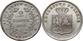 Powstanie Listopadowe, 2 złote 1831 KG, Warszawa