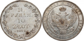 Zabór rosyjski, Mikołaj I, 1 1/2 rubla = 10 złotych 1833 НГ, Petersburg