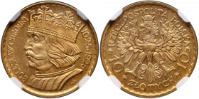 II RP, 10 złotych 1925, Warszawa, Bolesław Chrobry