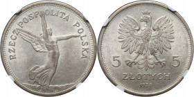 II RP, 5 złotych 1928, Warszawa, Nike