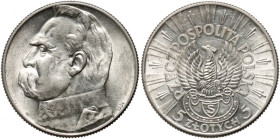 II RP, 5 złotych 1934, Warszawa, Józef Piłsudski, Orzeł Strzelecki
