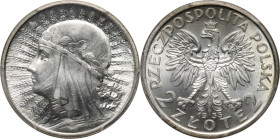 II RP, 2 złote 1933, Warszawa, Głowa Kobiety