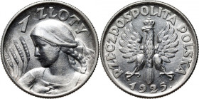 II RP, 1 złoty 1925, Londyn, Żniwiarka