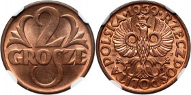 II RP, 2 grosze 1939, Warszawa